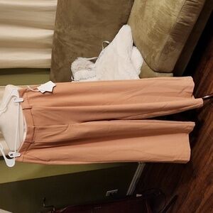 NWT Nordstrom Tan Cork Color Pleated Wide Leg Pants-Size 10​​​​​​​